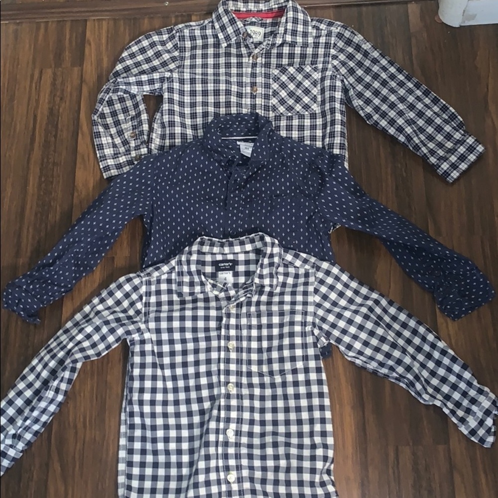 Carter & Children’s place long sleeve button ups